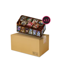 Yu-Gi-Oh! - 25th Anniversary - Dueling Heroes Tin - Display Case (12x Tins)(Yu Gi Oh 25th Anniversary Dueling Heroes Tin Display Case 12x Tins)